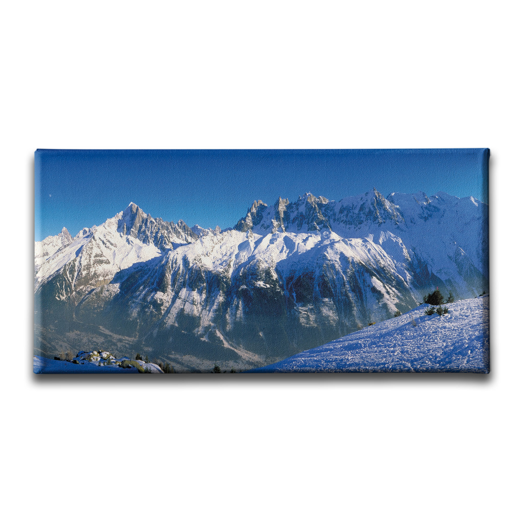 Kış Manzara Panoramik Kanvas Tablo