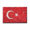 Taş Döşeme Türk Bayrağı Kanvas Tablo