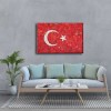 Taş Döşeme Türk Bayrağı Kanvas Tablo