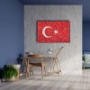 Taş Döşeme Türk Bayrağı Kanvas Tablo