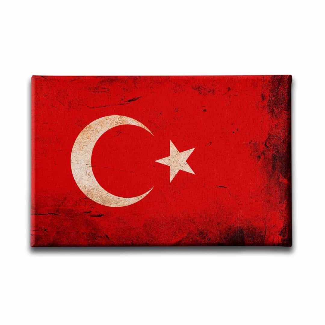 Türk Bayrağı Kanvas Tablo