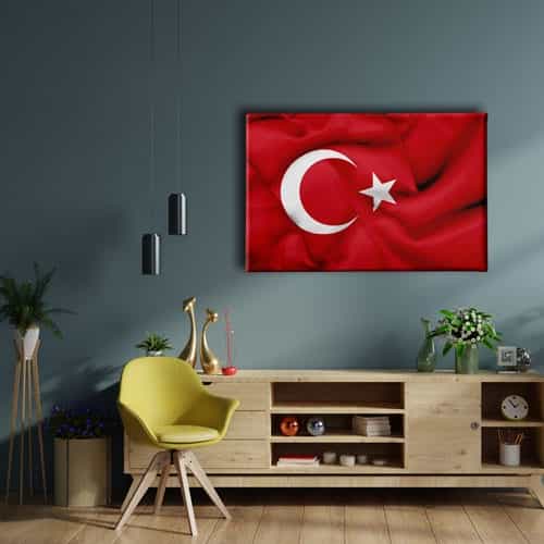 Türk Bayrağı Kanvas Tablo