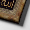 Allah - Muhammed - Besmeleli Dini Kanvas Tablo