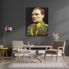 Asker Kıyafetli Atatürk Portresi Kanvas Tablo