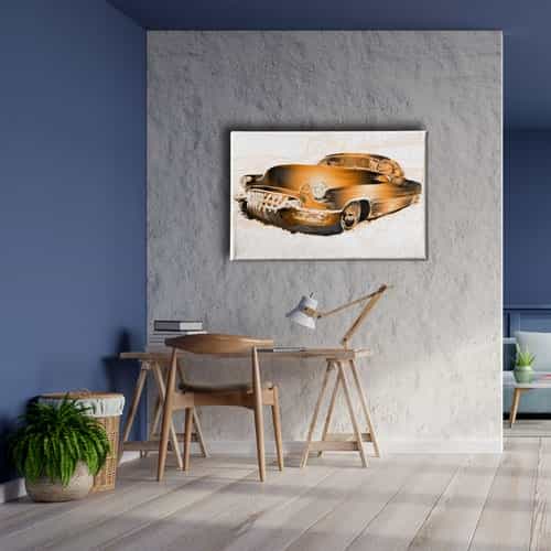 Klasik Araba Canvas Tablo