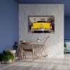 Klasik Sarı Araba Canvas Tablo