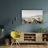 Klasik Beyaz Araba  Canvas Tablo