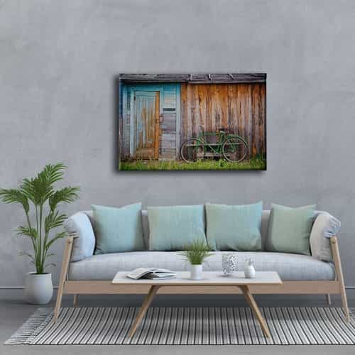 Yeşil Bisiklet Canvas Tablo