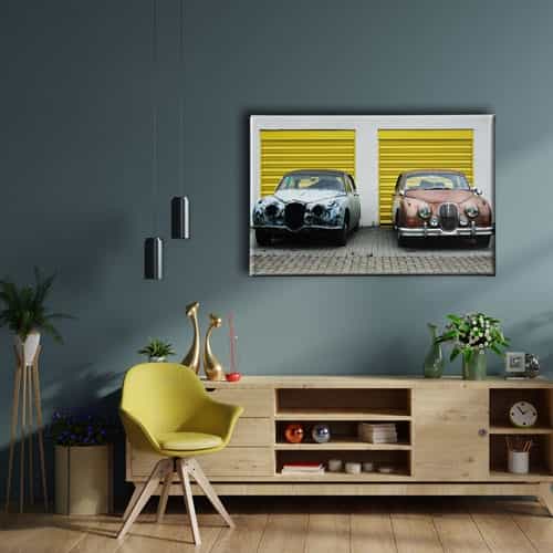 Klasik Arabalar Canvas Tablo