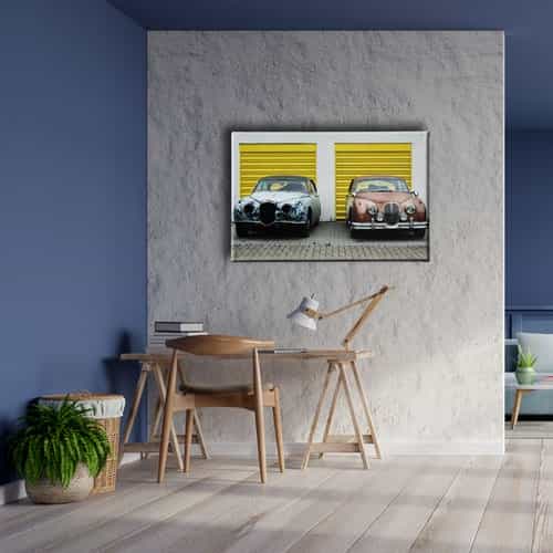 Klasik Arabalar Canvas Tablo