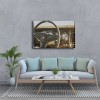 Klasik Araç İçi Canvas Tablo