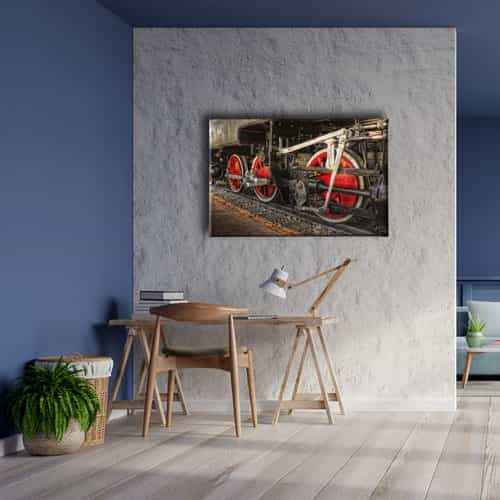 Tren Tekeri Canvas Tablo