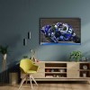 Yarış Motoru Canvas Tablo