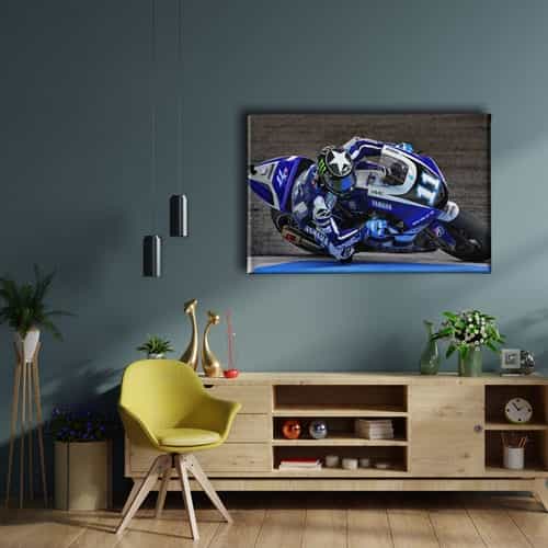 Yarış Motoru Canvas Tablo