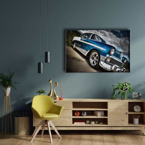 Klasik Araba Canvas Tablo