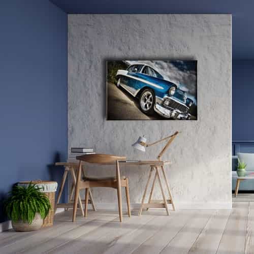 Klasik Araba Canvas Tablo