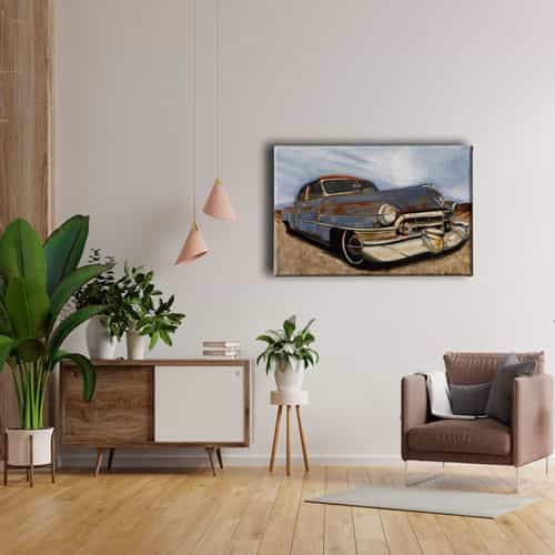 Klasik Araba Canvas Tablo