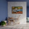 Klasik Mavi Araba Canvas Tablo