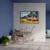 Klasik Kırmızı Chevrolet Kamyonet Canvas Tablo