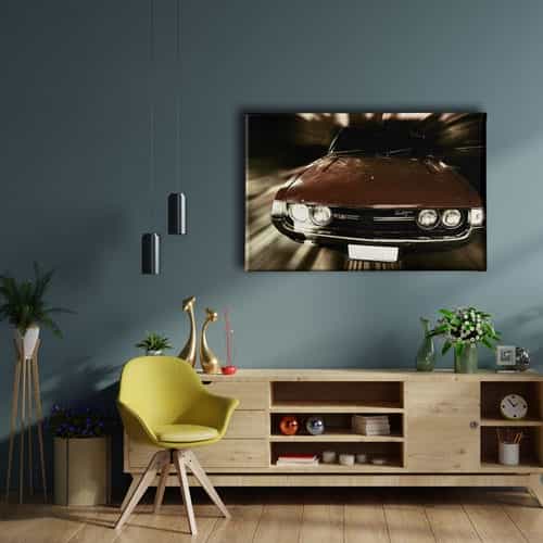 Klasik Araba Canvas Tablo