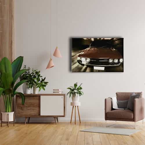 Klasik Araba Canvas Tablo