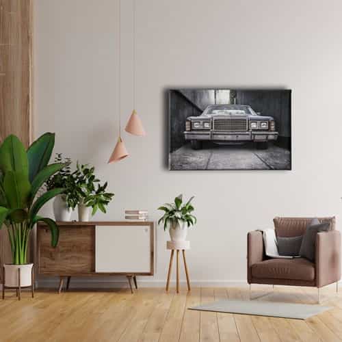 Klasik Ford Araba Canvas Tablo