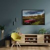 Klasik Kırmızı Araba Canvas Tablo