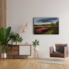 Klasik Kırmızı Araba Canvas Tablo