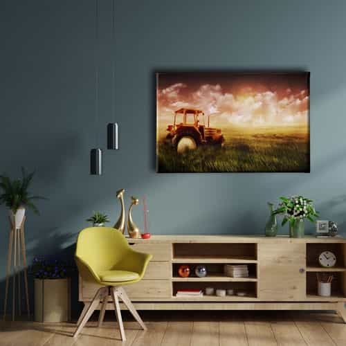 Traktör Canvas Tablo