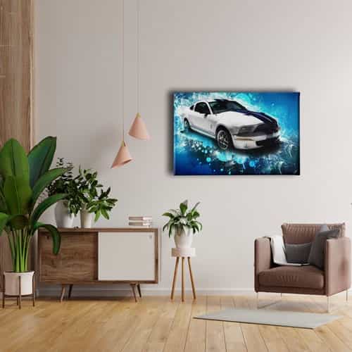 Mustang Canvas Tablo