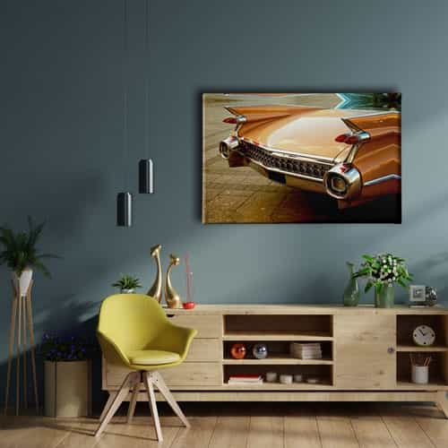 Klasik Araba Canvas Tablo