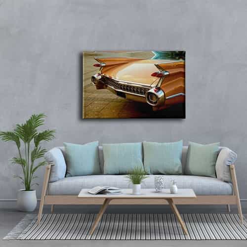 Klasik Araba Canvas Tablo