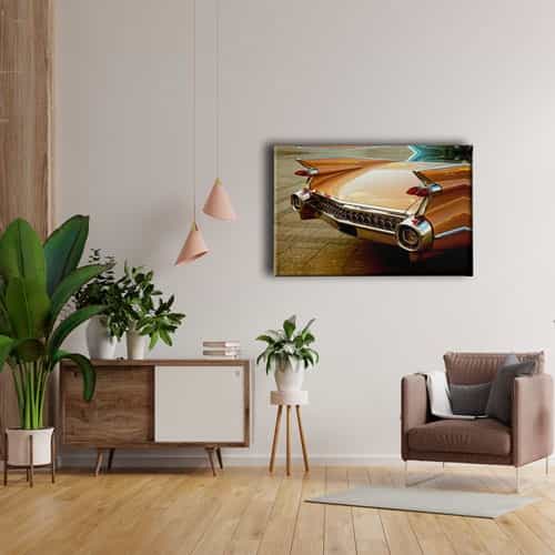 Klasik Araba Canvas Tablo