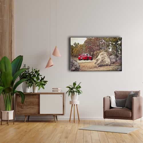 Kırmızı Porsche Canvas Tablo