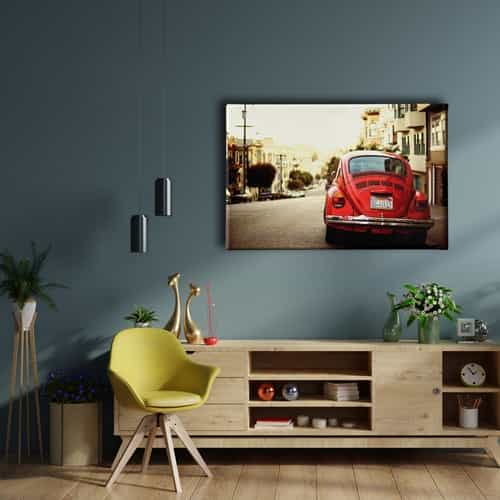 Kırmızı Vosvos Canvas Tablo