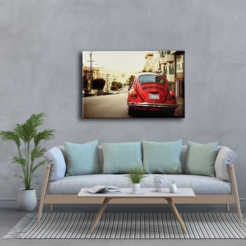 Kırmızı Vosvos Canvas Tablo