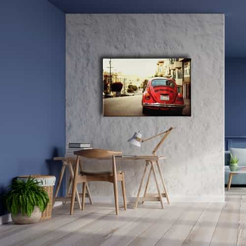 Kırmızı Vosvos Canvas Tablo