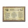 Nazar-Bereket-Ayet-el Kürsi Tezhipli  Ayetli Kanvas Tablo