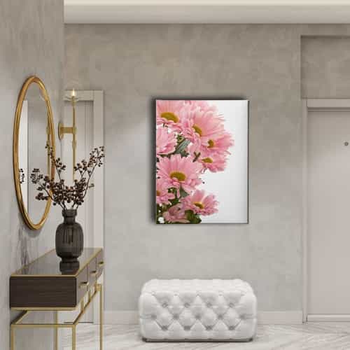 Pembe Papatyalı Tablo