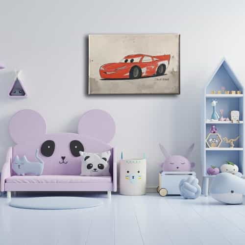 Şimşek McQueen Kanvas Tablo Şimşek McQueen Kanvas Tablo