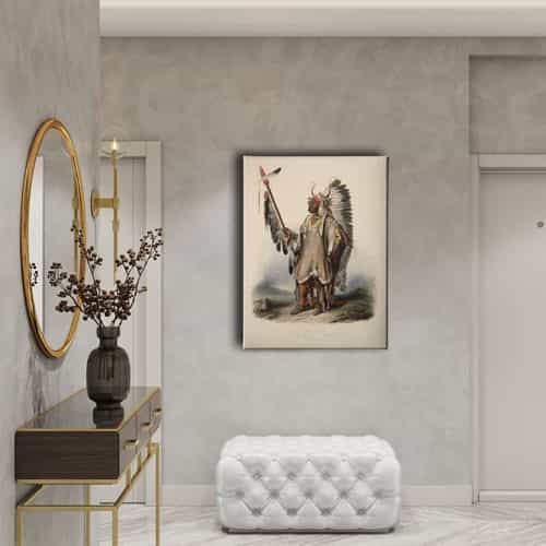 Kızılderili Canvas Tablo Kızılderili Canvas Tablo