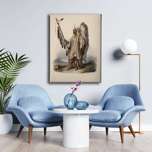Kızılderili Canvas Tablo Kızılderili Canvas Tablo