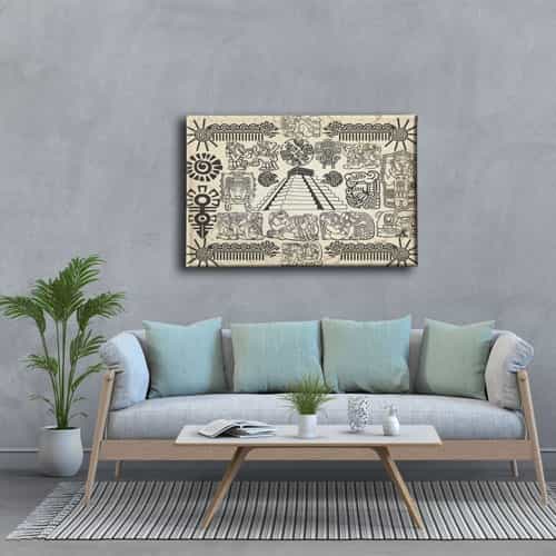 Mısır Figürleri  Canvas Tablo