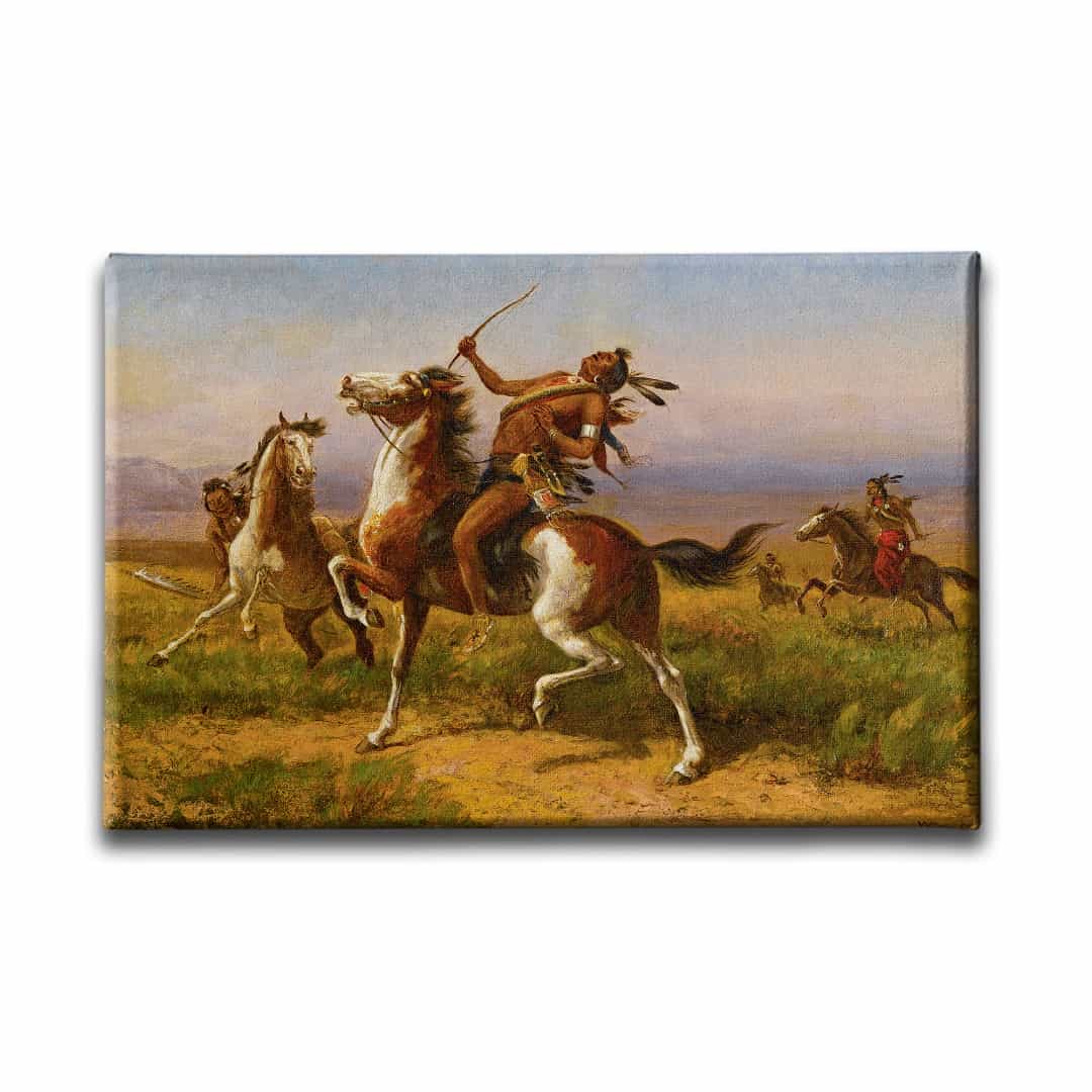 Savaşçı Kızılderili  Canvas Tablo