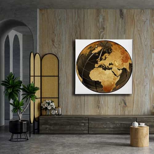 Yer Küre Canvas Tablo
