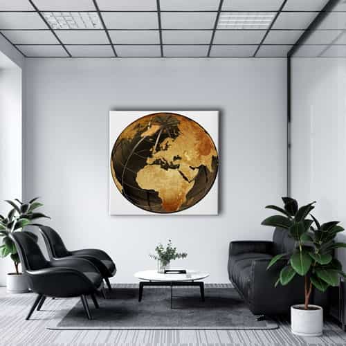 Yer Küre Canvas Tablo