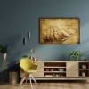 Eski Dünya Haritası Canvas Tablo