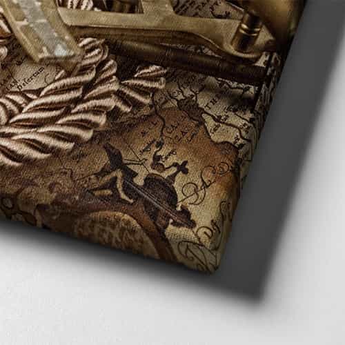 Nostaljilk Harita Canvas Tablo