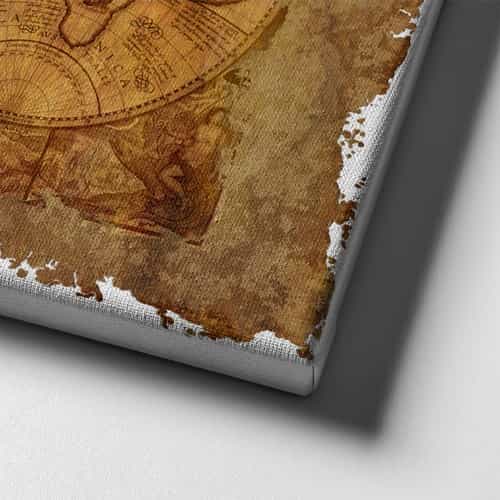 Dünya Haritası Canvas Tablo