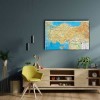 Türkiye Fiziki Haritası Canvas Tablo